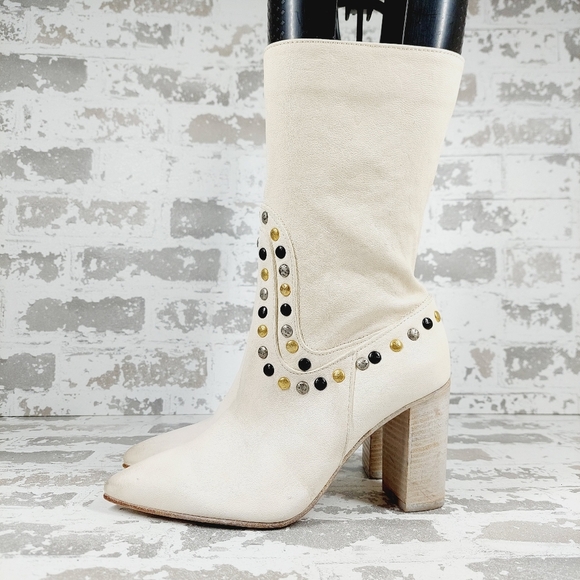 New Free People Women's Dakota Pointed Toe Heel Studded